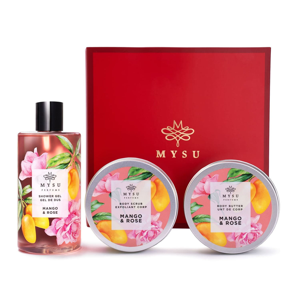 beauty box set cadou femei mango & trandafiri